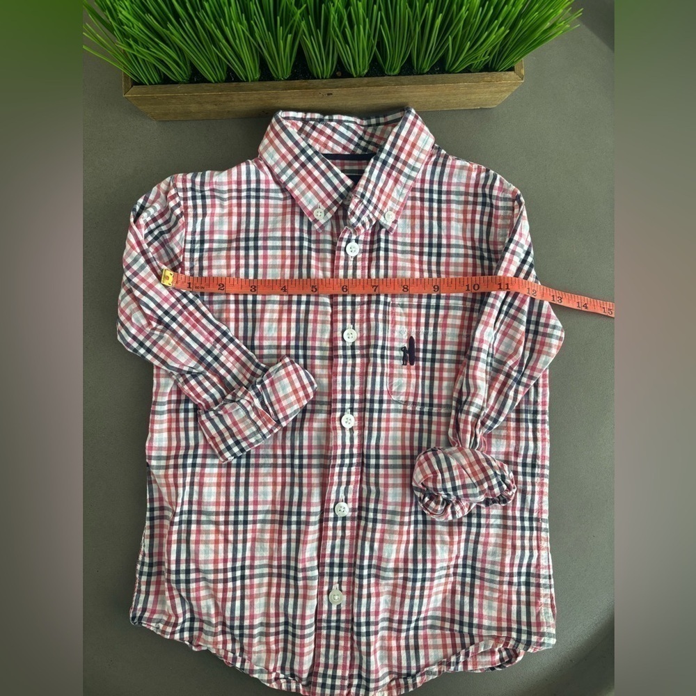 Johnnie- O Boys Plaid Button Down Size 4 - Picture 6 of 6